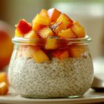 Vegan Coconut-Peach Chia Pudding