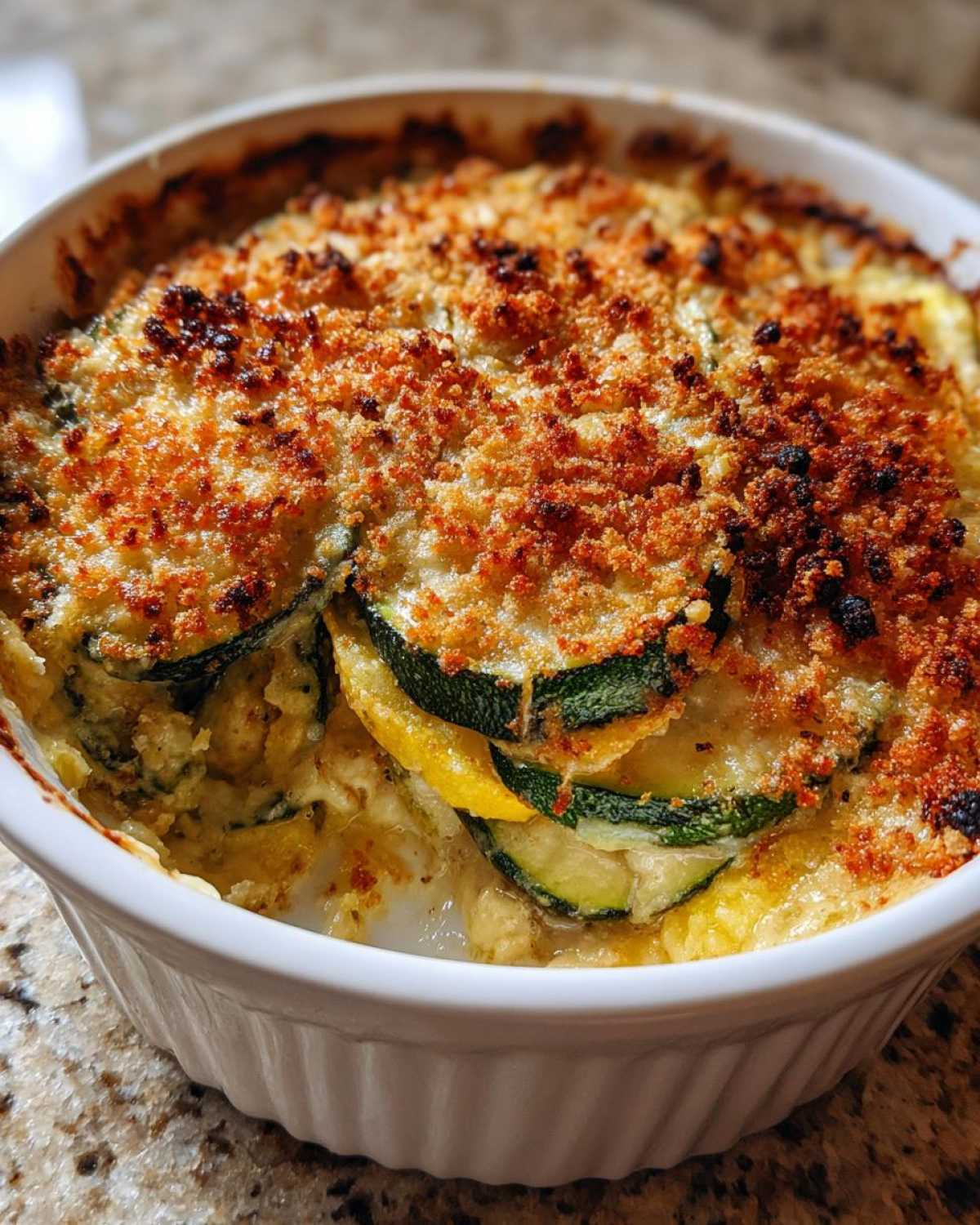 Zucchini and Summer Squash Gratin - detail 1