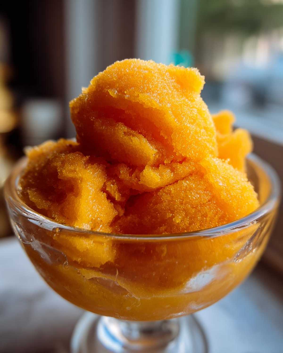 three ingredient peach sorbet - detail 4
