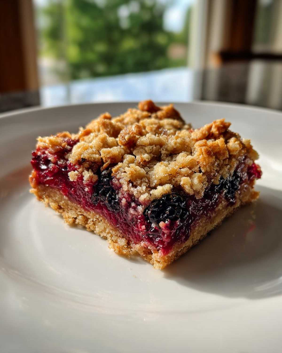 Black Raspberry Crumble Bars - detail 1