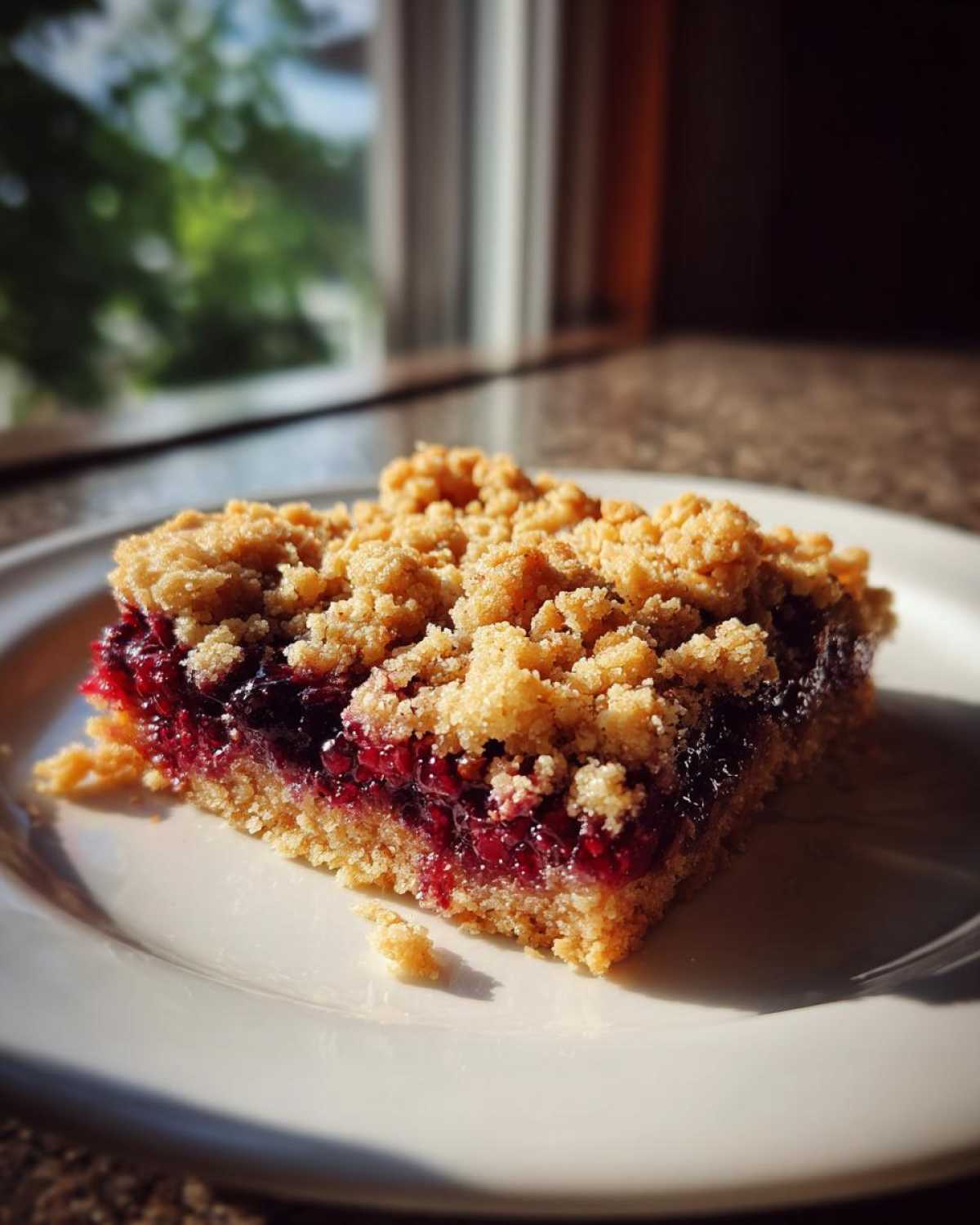 Black Raspberry Crumble Bars - detail 3