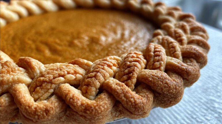 Braided Edge Pumpkin Pie Crust