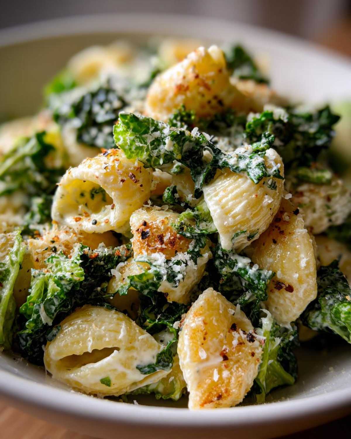 Caesar Pasta Salad with Kale - detail 3