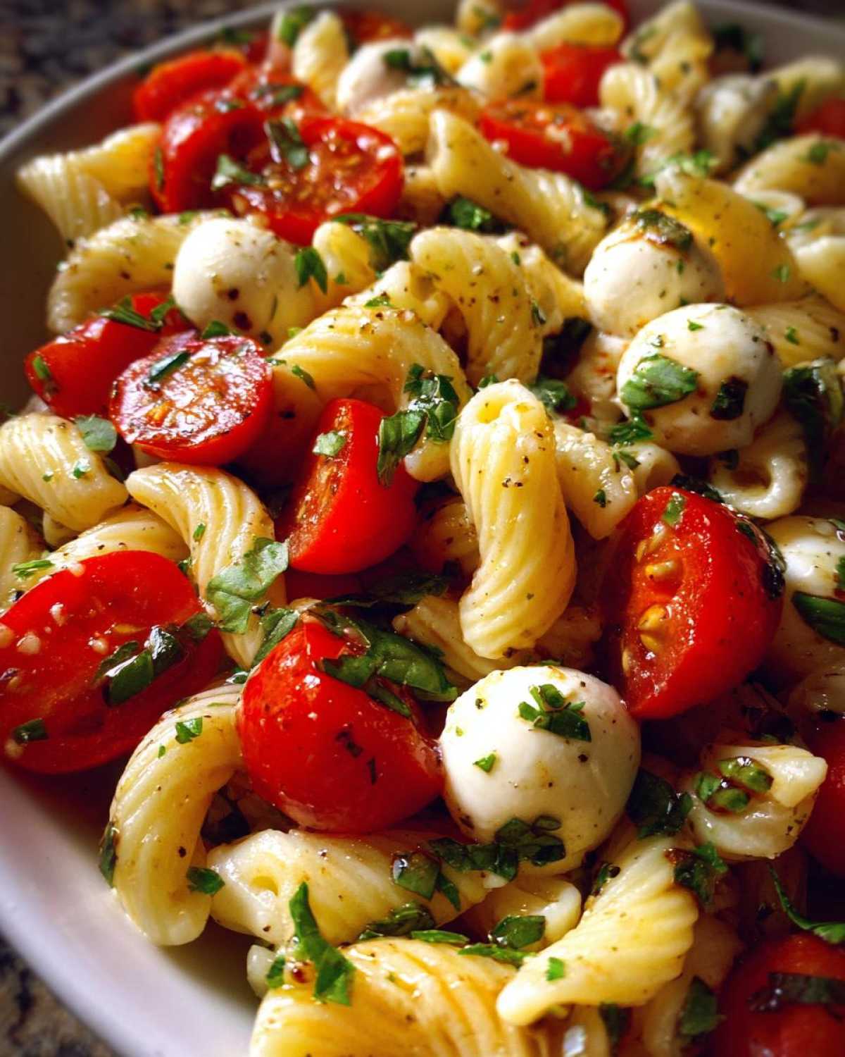 Caprese Pasta Salad - detail 2