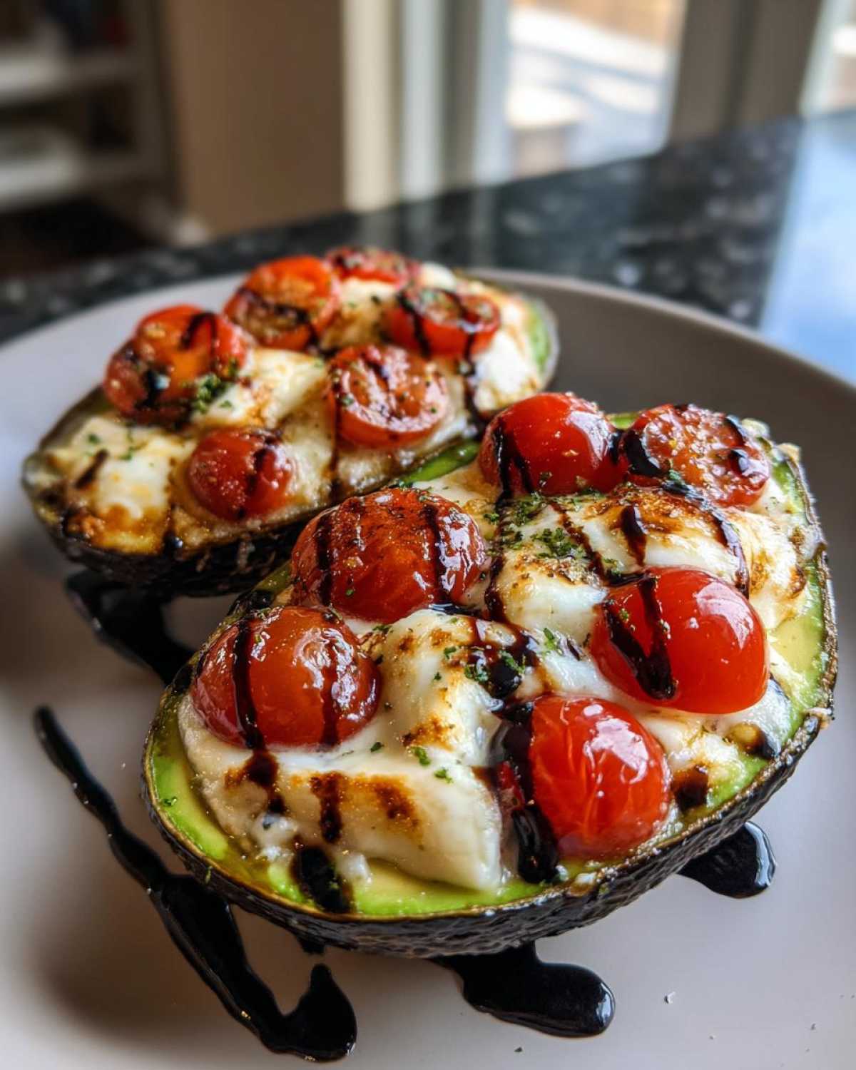 Caprese Stuffed Avocado Boats - detail 2
