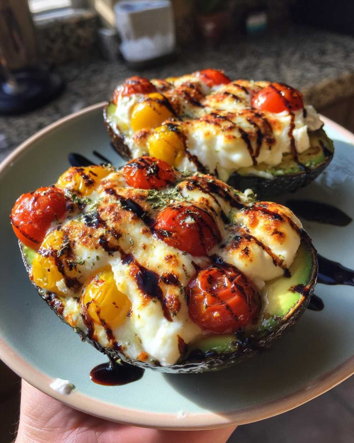 Caprese Stuffed Avocado Boats - detail 4