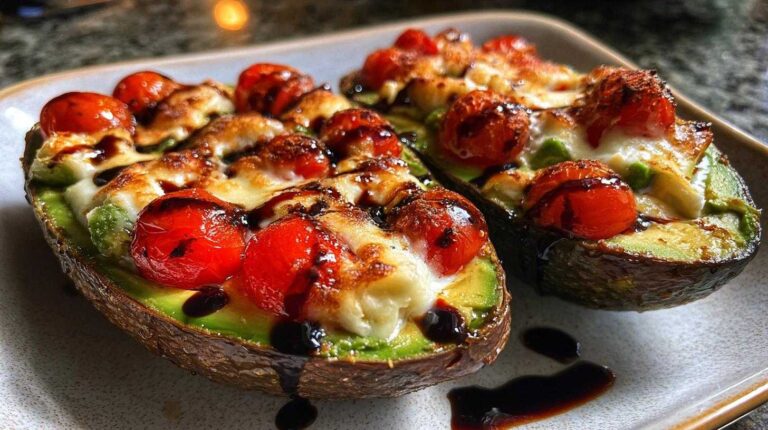 Caprese Stuffed Avocado Boats