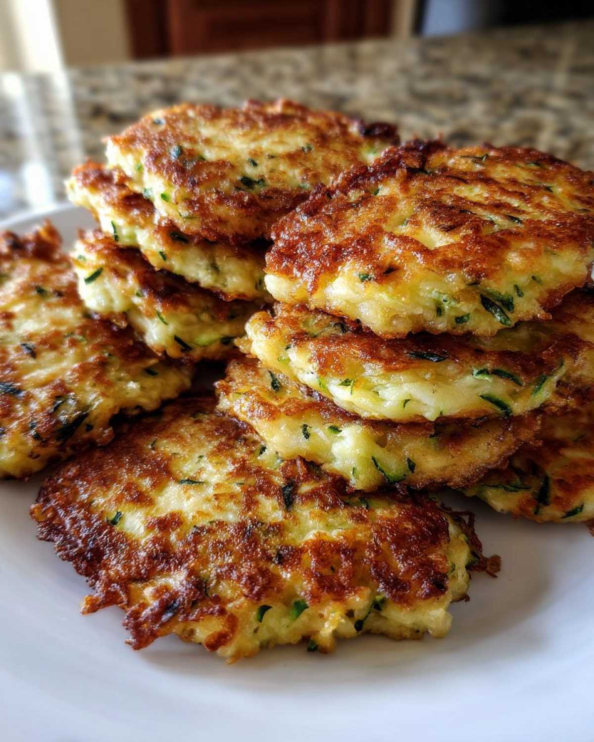 Cheesy Zucchini Fritters - detail 1