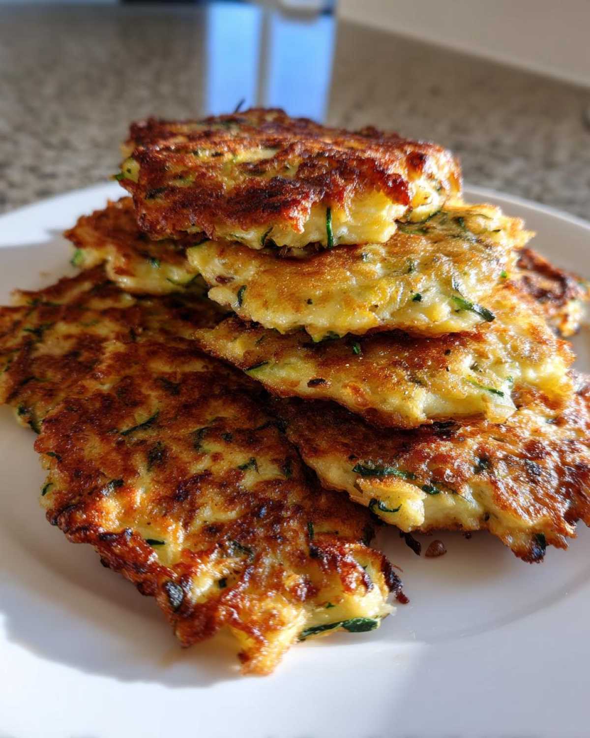 Cheesy Zucchini Fritters - detail 2
