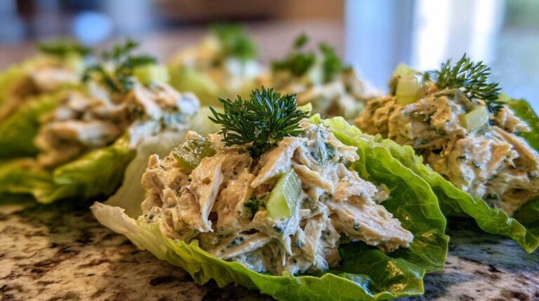 Chicken Salad Lettuce Cups