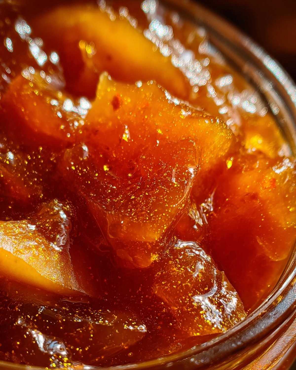 Cinnamon Peach Preserves - detail 1
