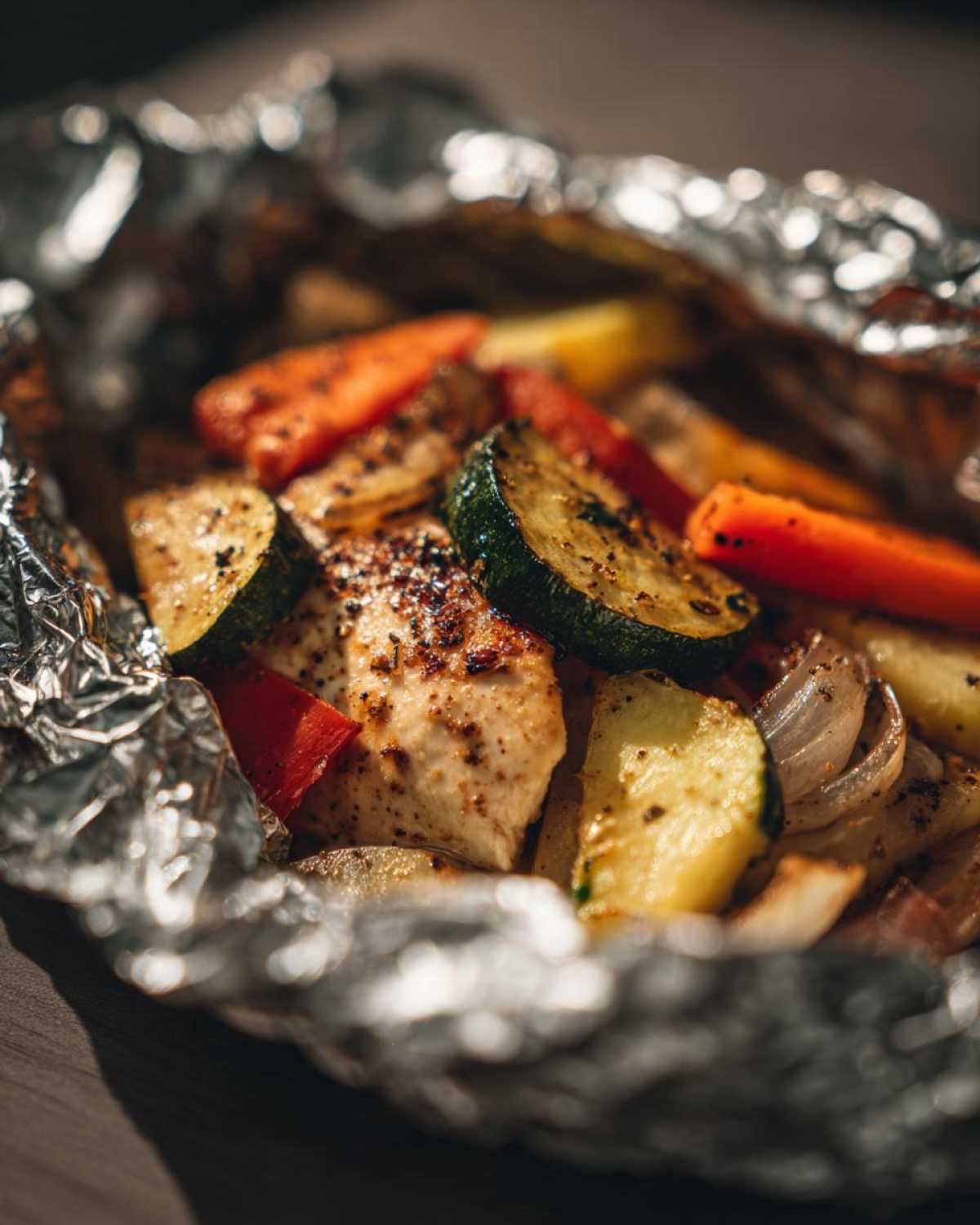 Foil Pack Chicken and Veggie Dinner - detail 1