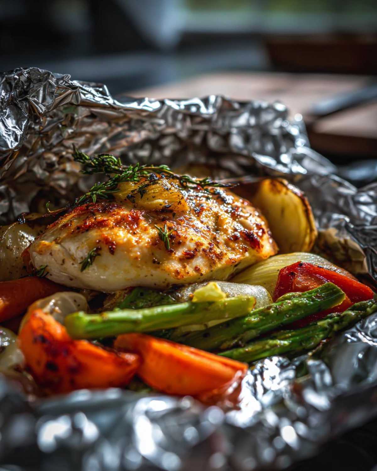 Foil Pack Chicken and Veggie Dinner - detail 2