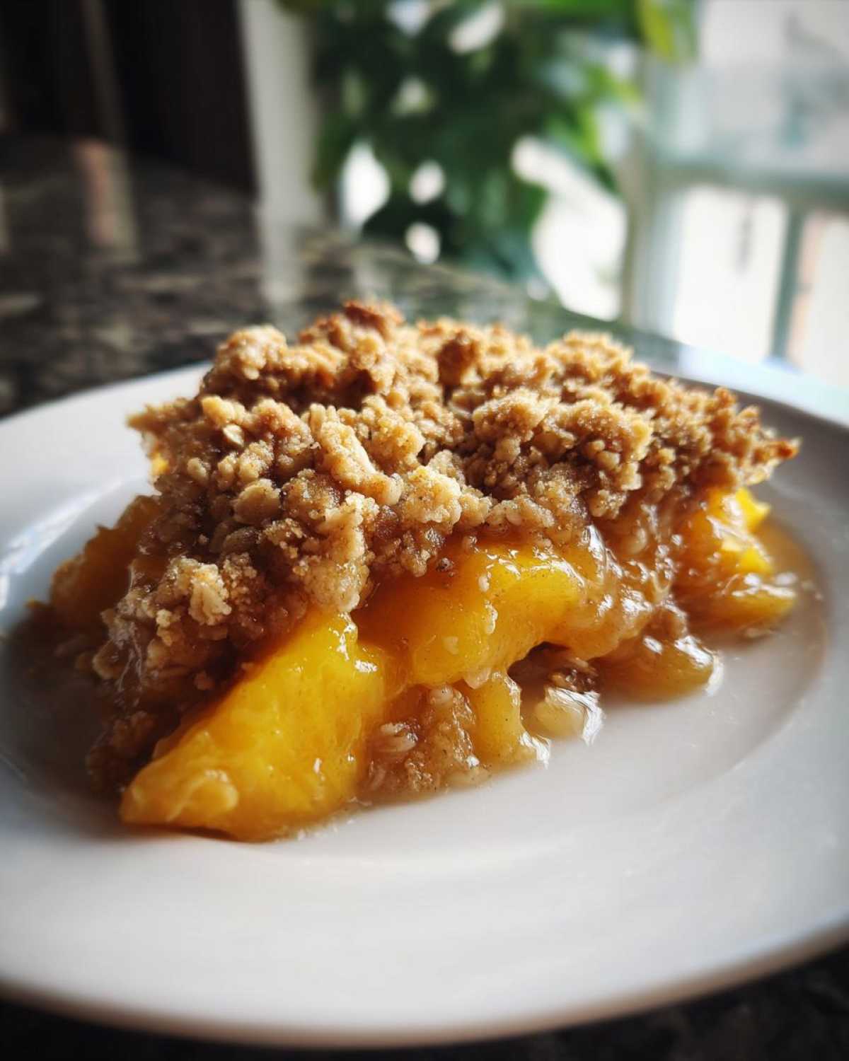 Fresh Peach Crisp - detail 1