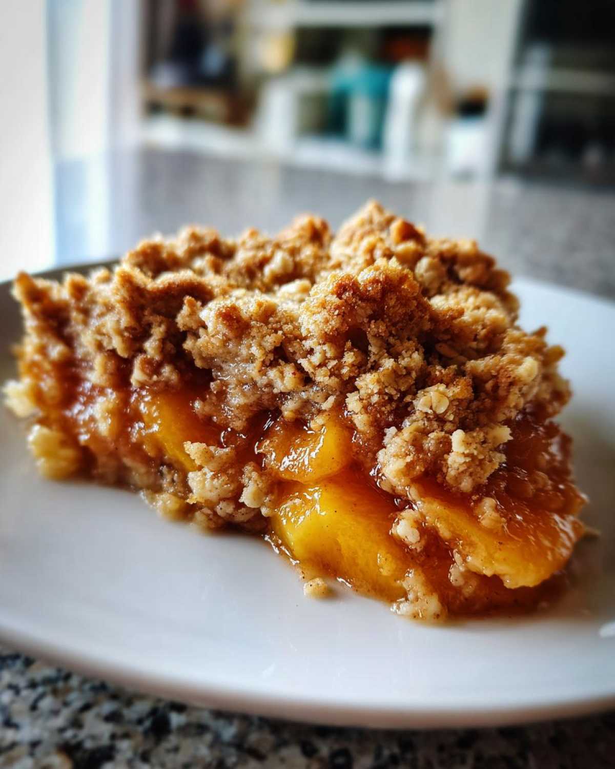 Fresh Peach Crisp - detail 2