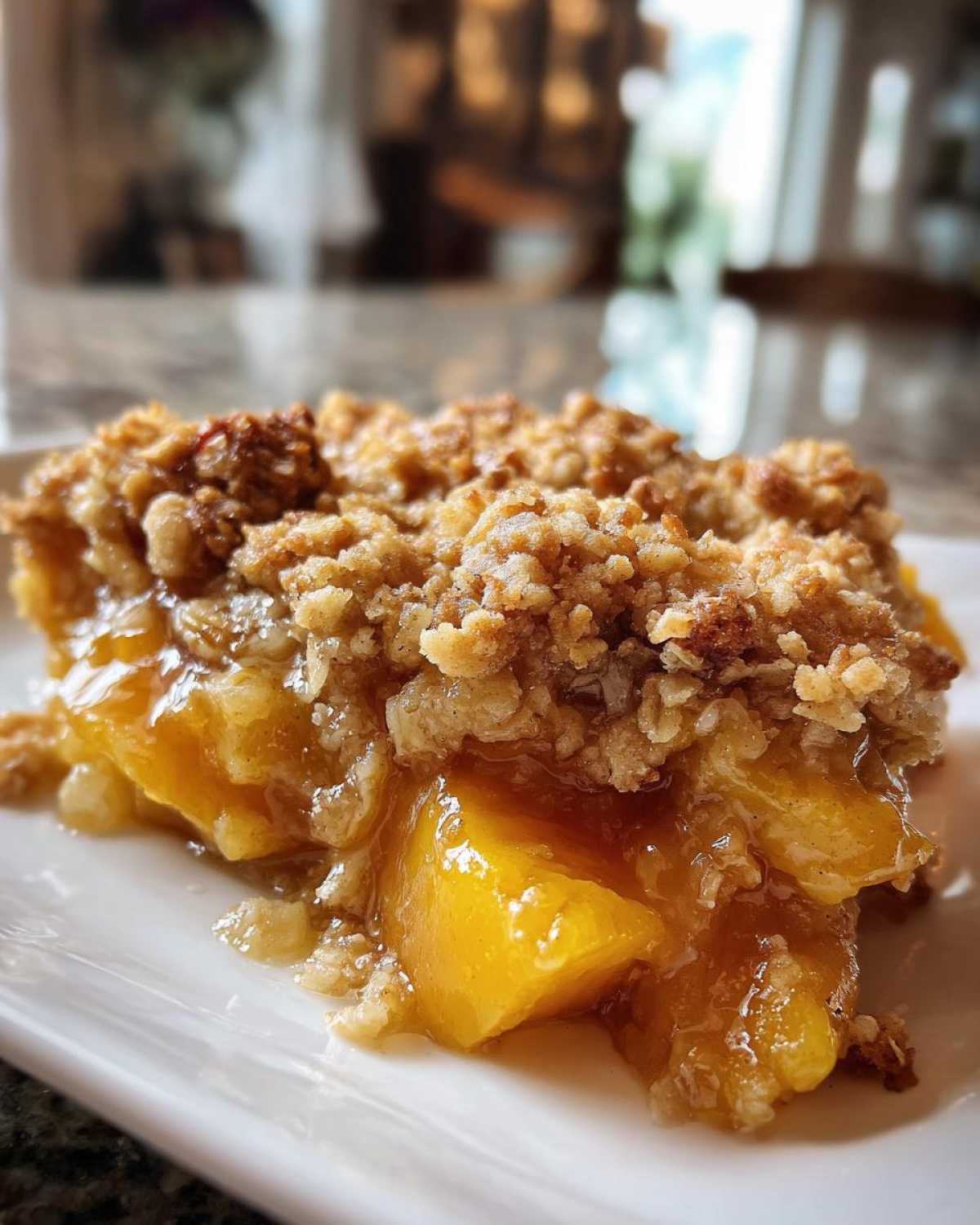 Fresh Peach Crisp - detail 3