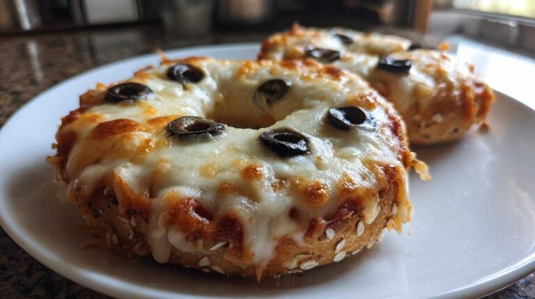 Ghost Pizza Bagels