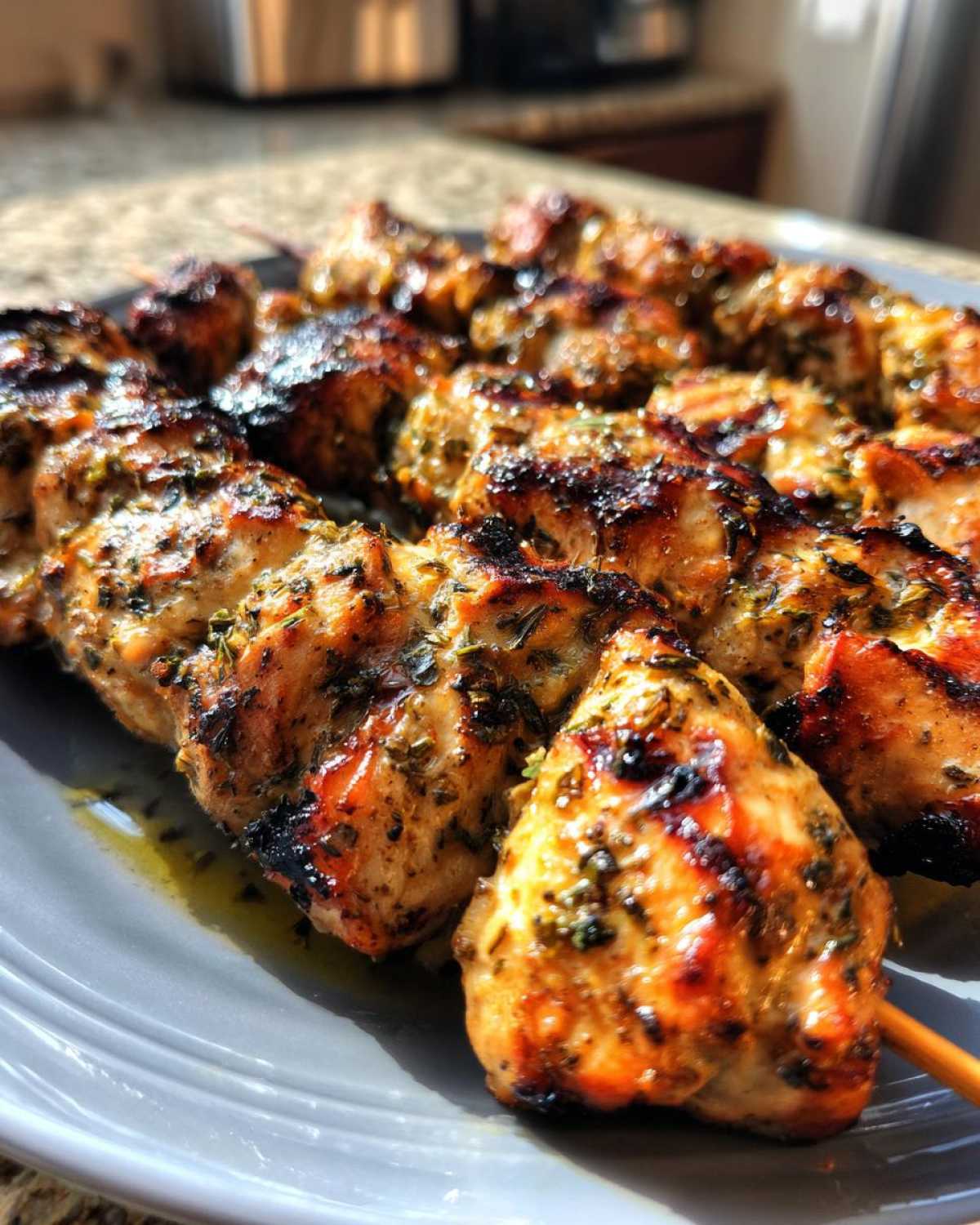 Grilled Lemon Herb Chicken Skewers - detail 1