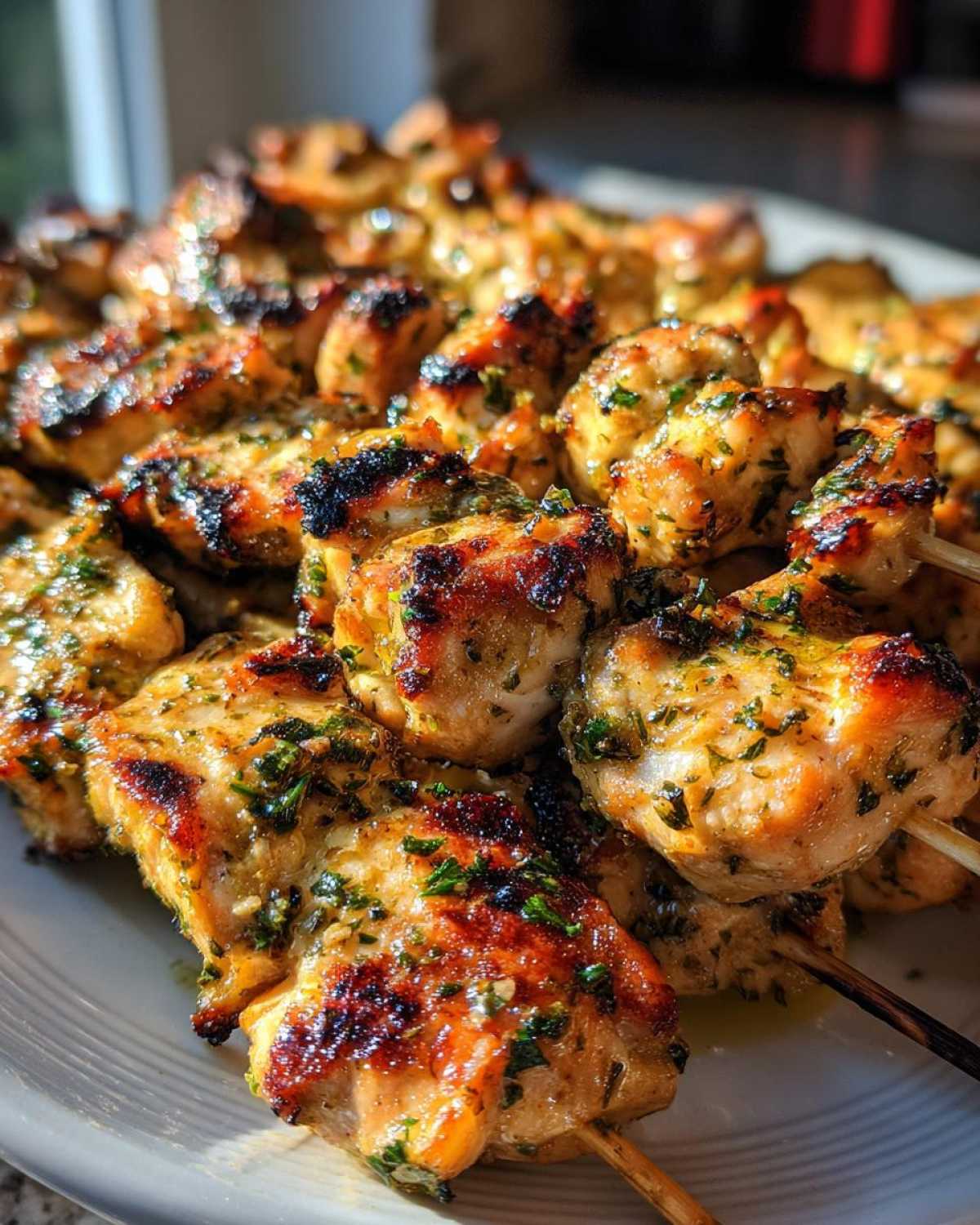 Grilled Lemon Herb Chicken Skewers - detail 2