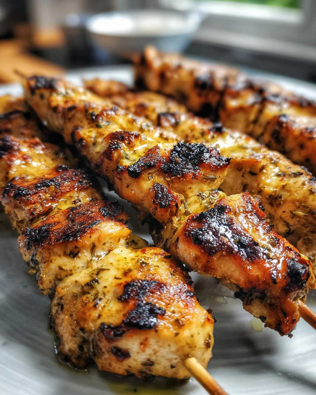 Grilled Lemon Herb Chicken Skewers - detail 3