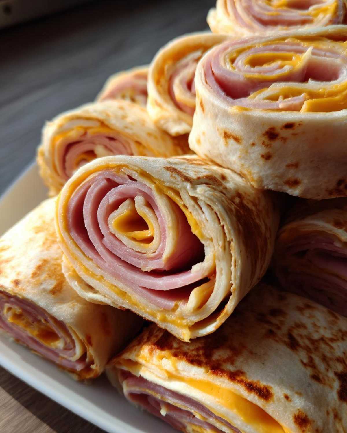 Ham and Cheddar Roll-Ups - detail 3