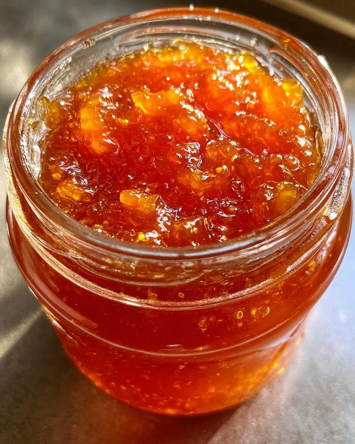Homemade Peach Jam Preserves - detail 1