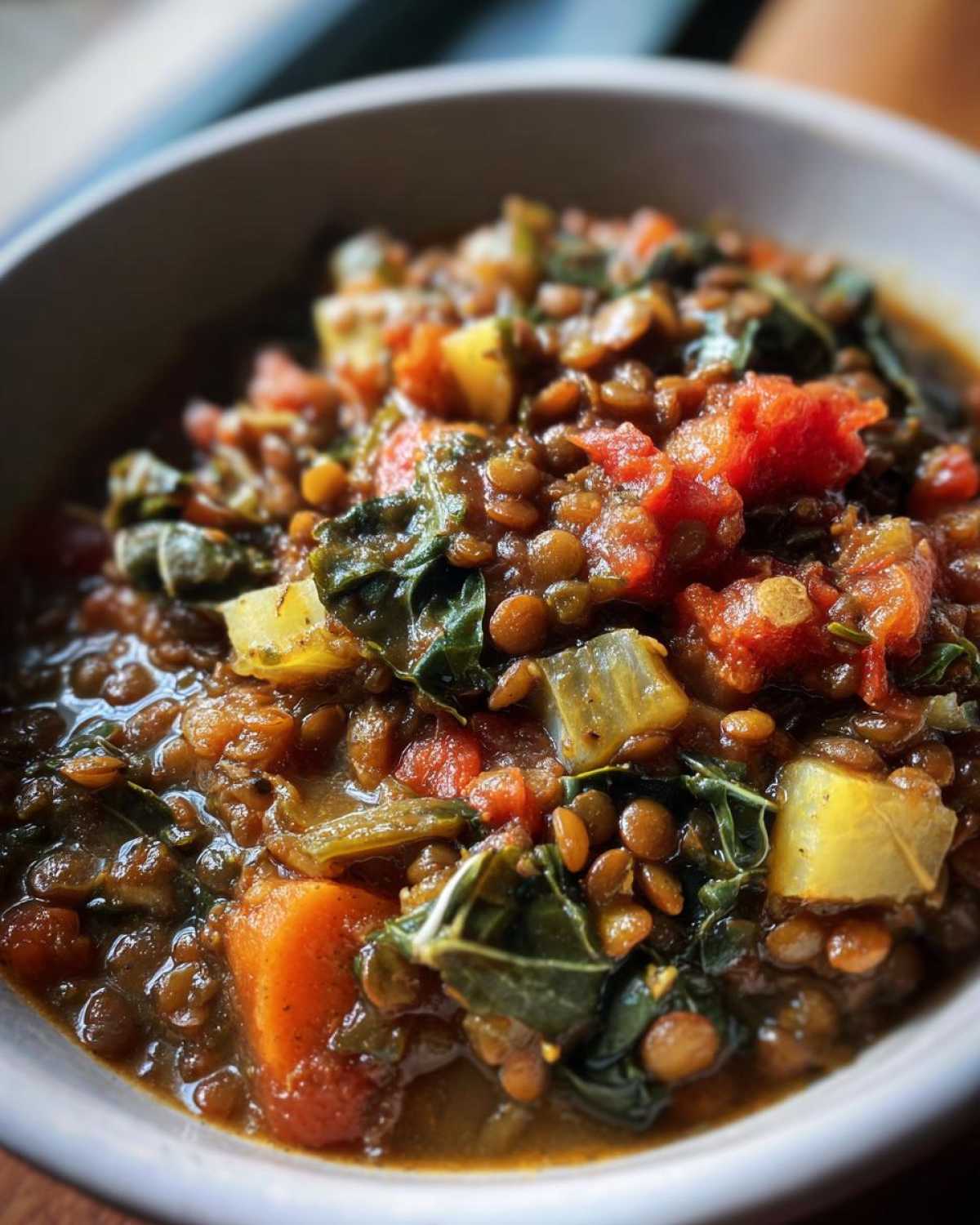 Lentil and Veggie Soup - detail 3