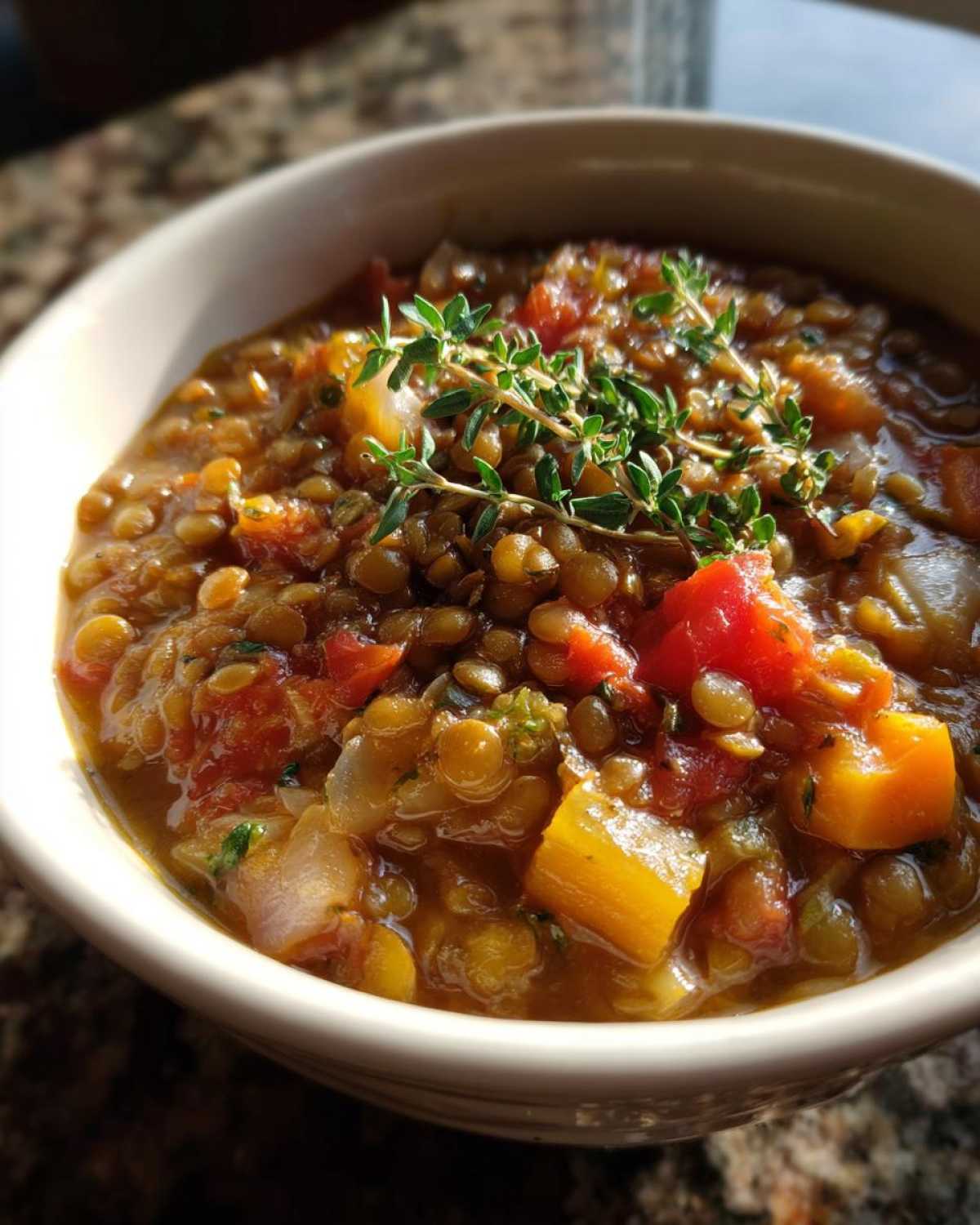 Lentil and Veggie Soup - detail 4