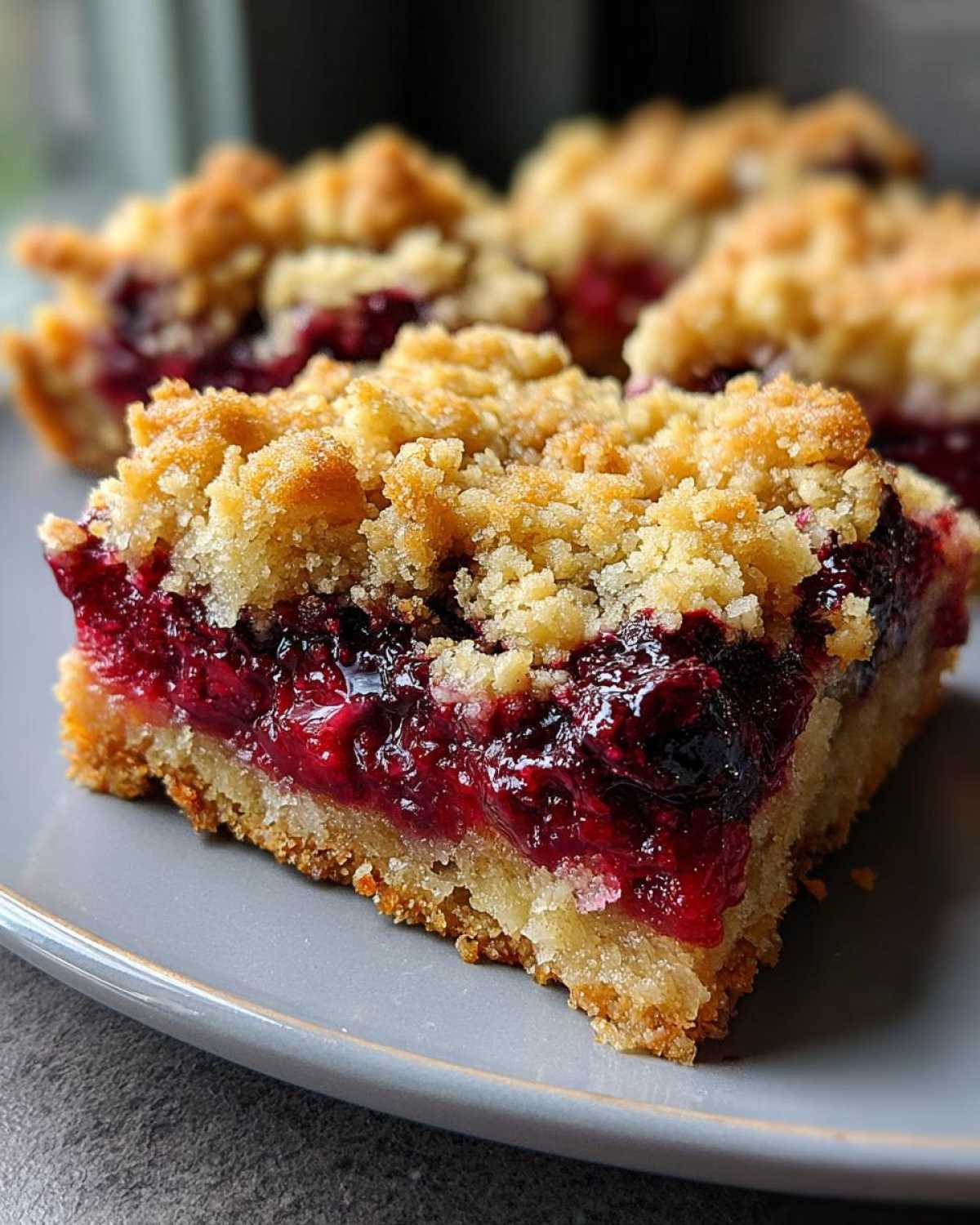 Mixed Berry Crumble Bars - detail 1