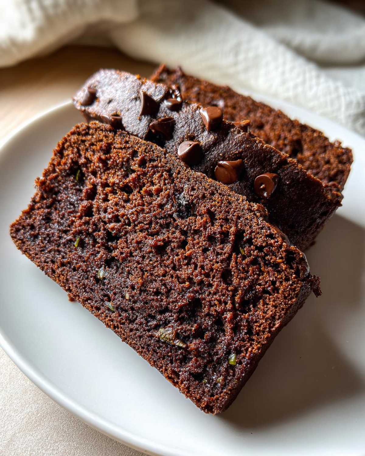 Moist Chocolate Zucchini Bread - detail 2