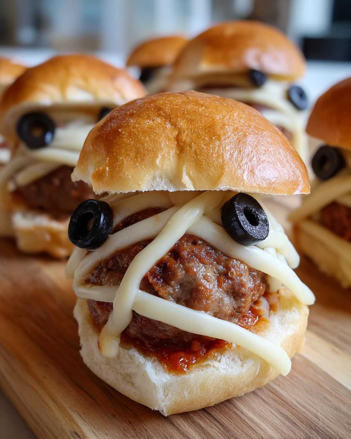 Mummy Meatball Sliders - detail 1