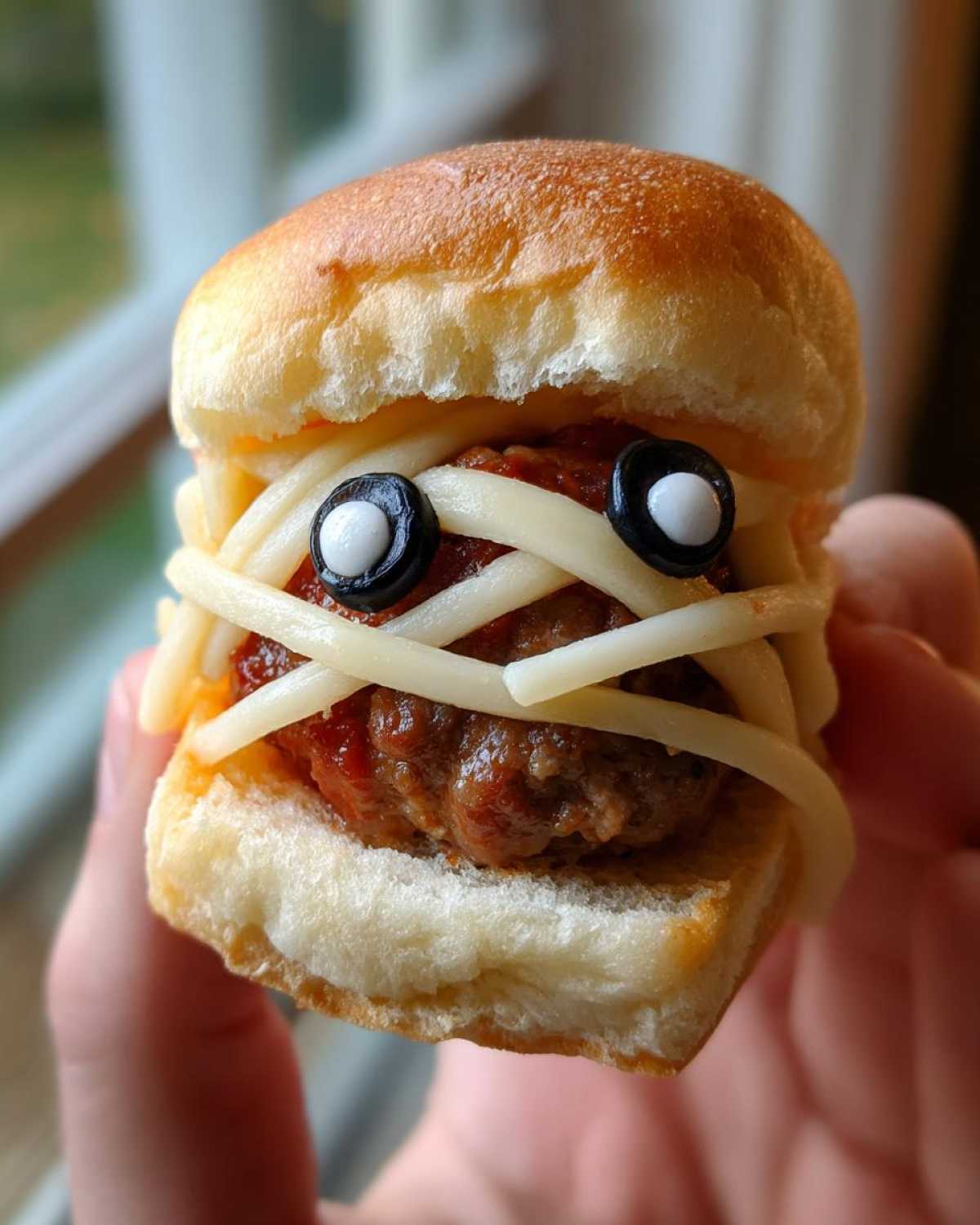 Mummy Meatball Sliders - detail 2