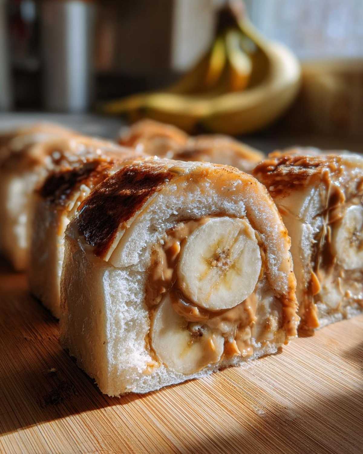 Peanut Butter and Banana Sushi Rolls - detail 2