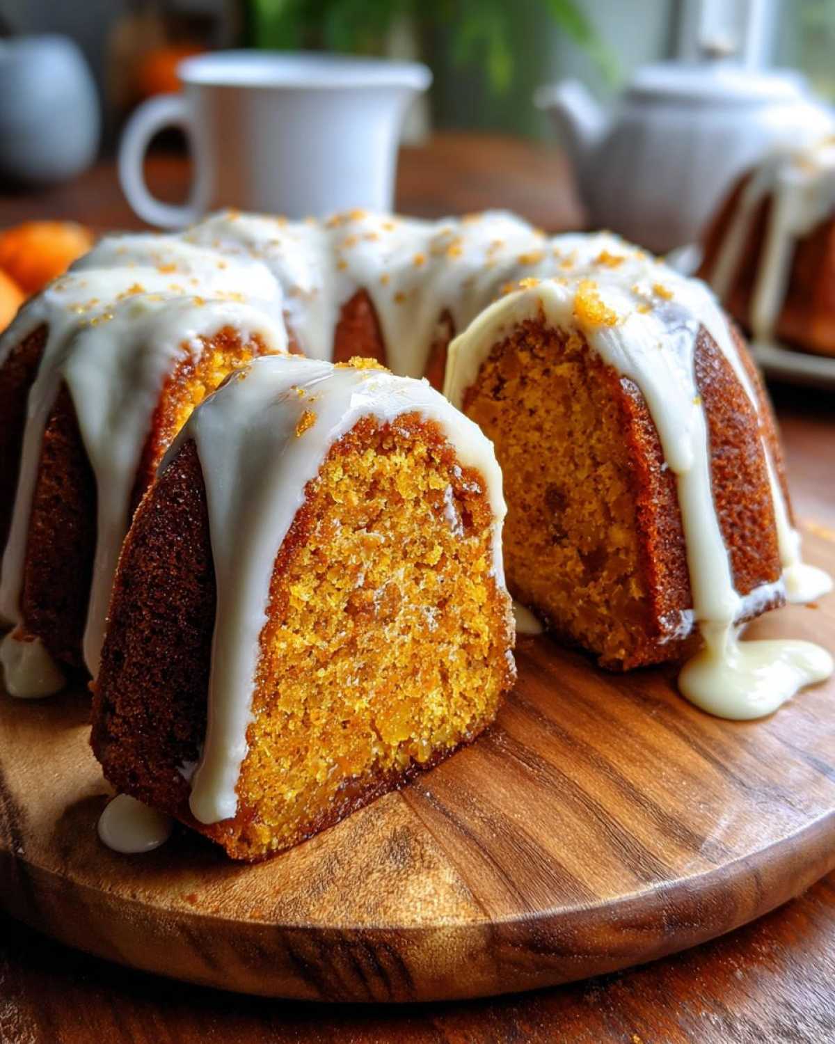 Pumpkin Spice Bundt Cake with Cream Cheese Glaze - detail 4