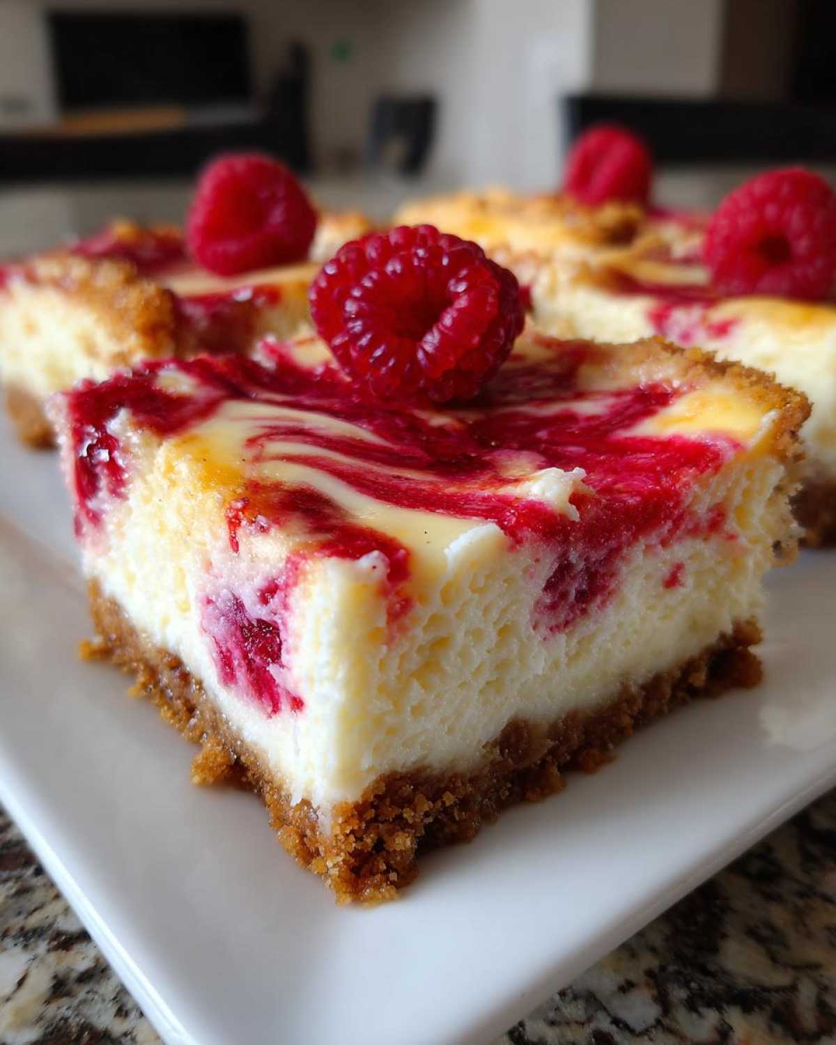 Raspberry Cheesecake Bars - detail 3