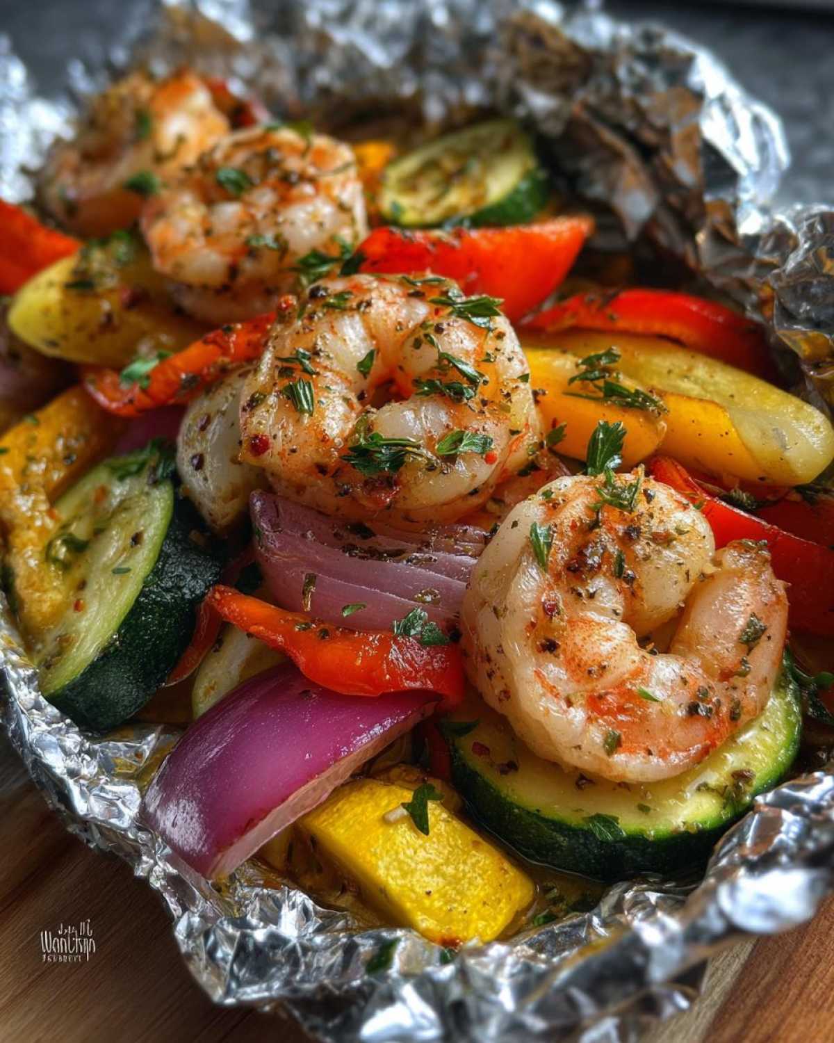 Shrimp and Veggie Foil Packets - detail 1