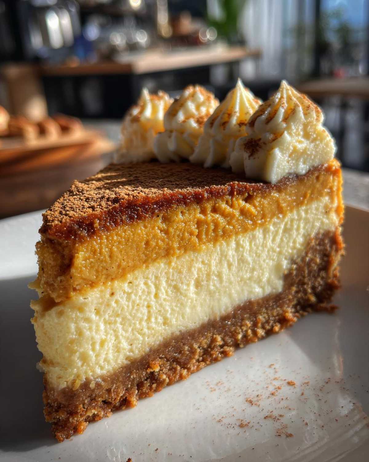 Spiced Pumpkin Cheesecake - detail 1
