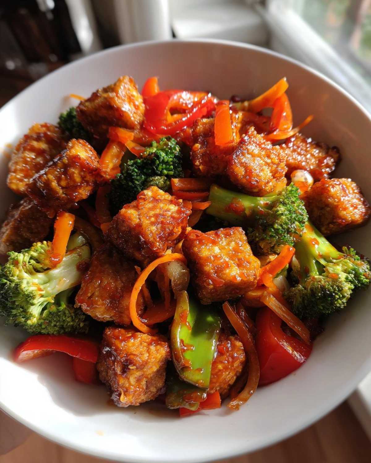 Spicy Sriracha Tofu Stir Fry - detail 4