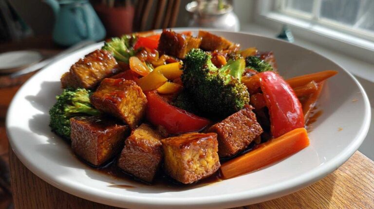 Spicy Sriracha Tofu Stir Fry