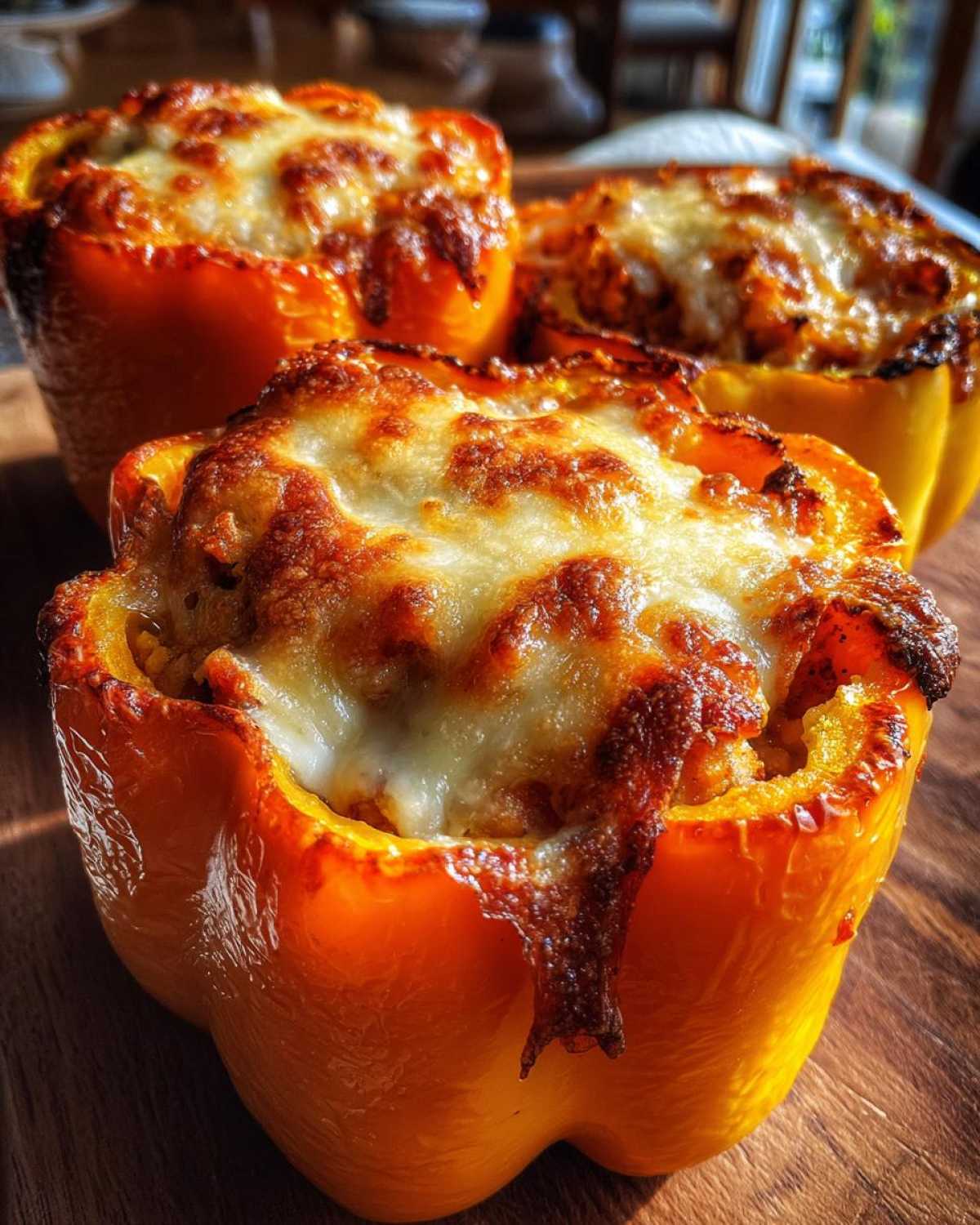 Stuffed Pepper Jack-o’-Lanterns - detail 1