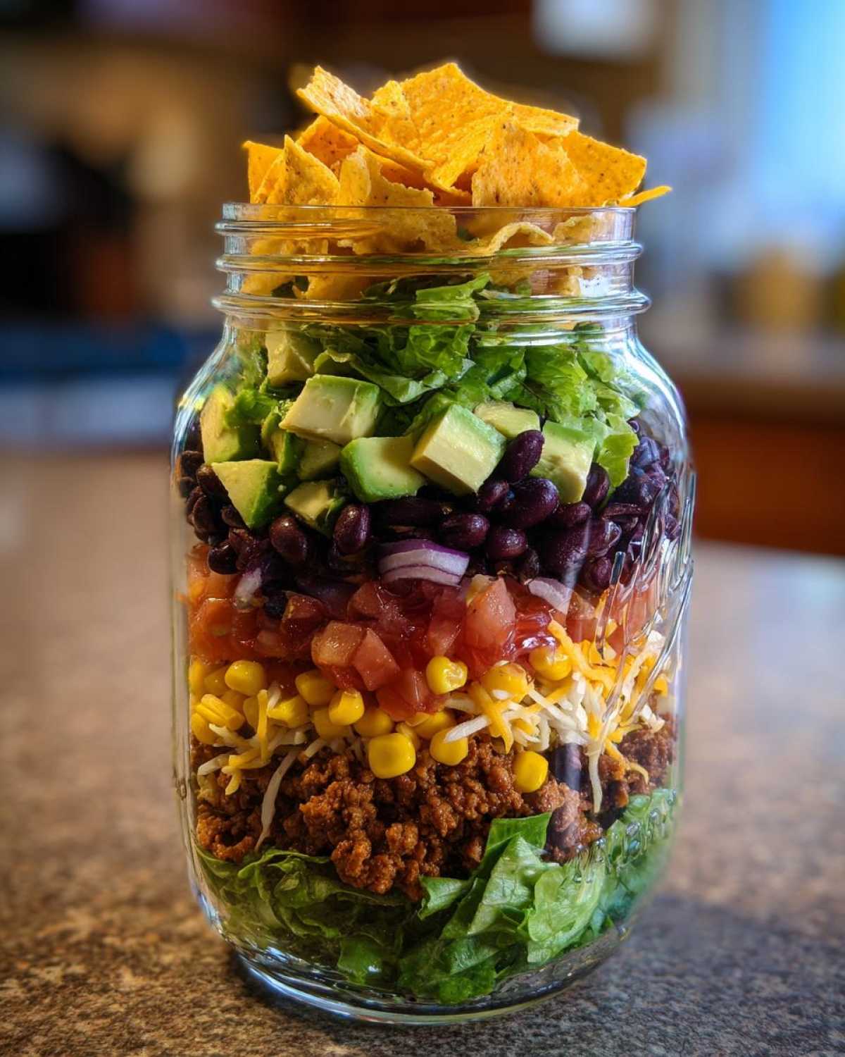 Taco Salad Mason Jar - detail 3