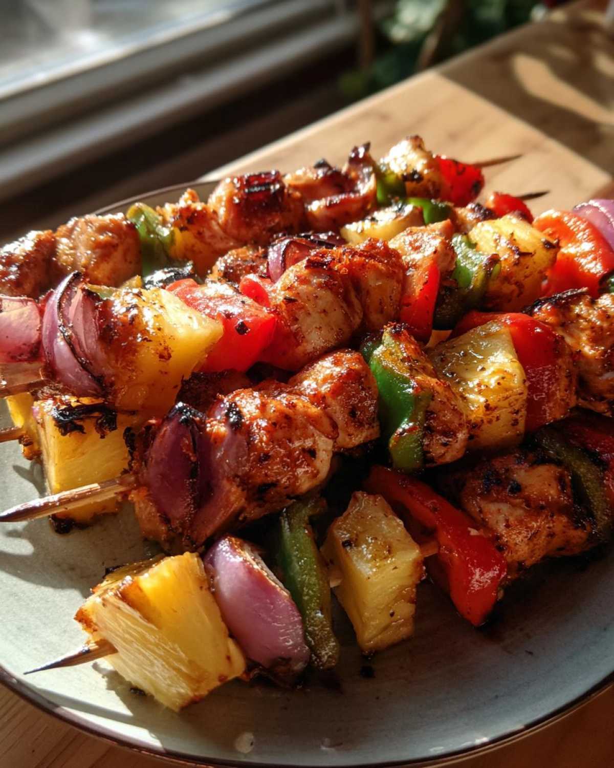 Tropical Pineapple Chicken Kabobs - detail 1