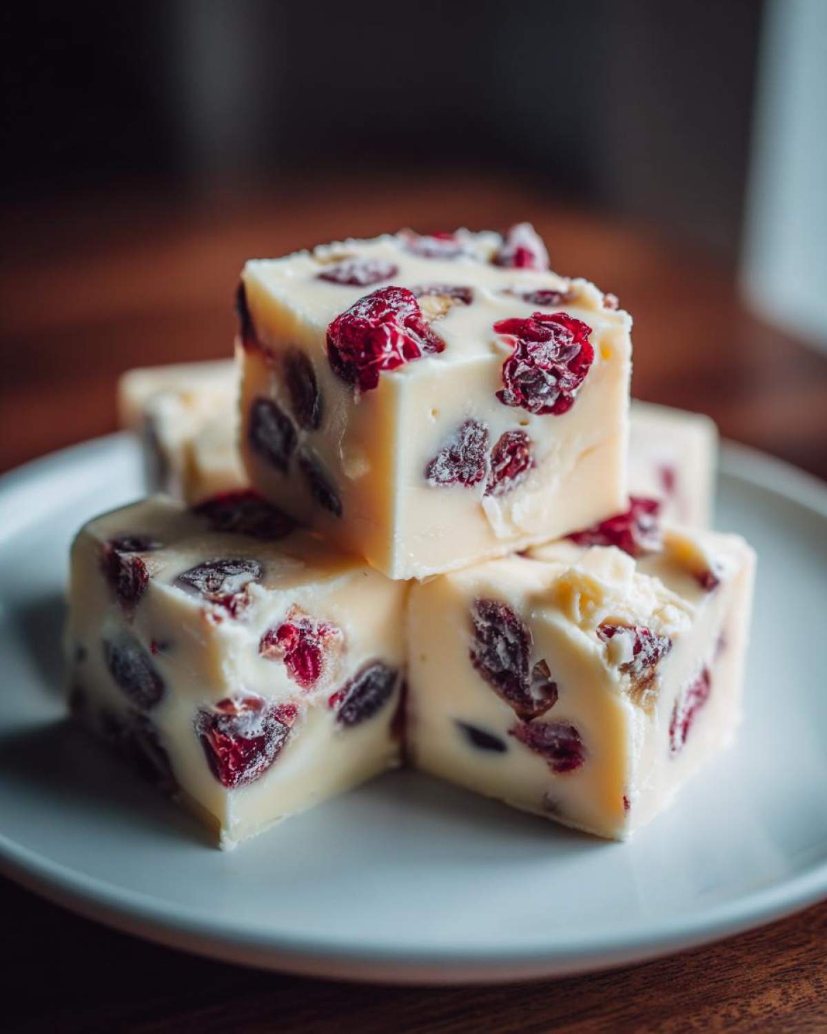 White Chocolate Cranberry Fudge - detail 1