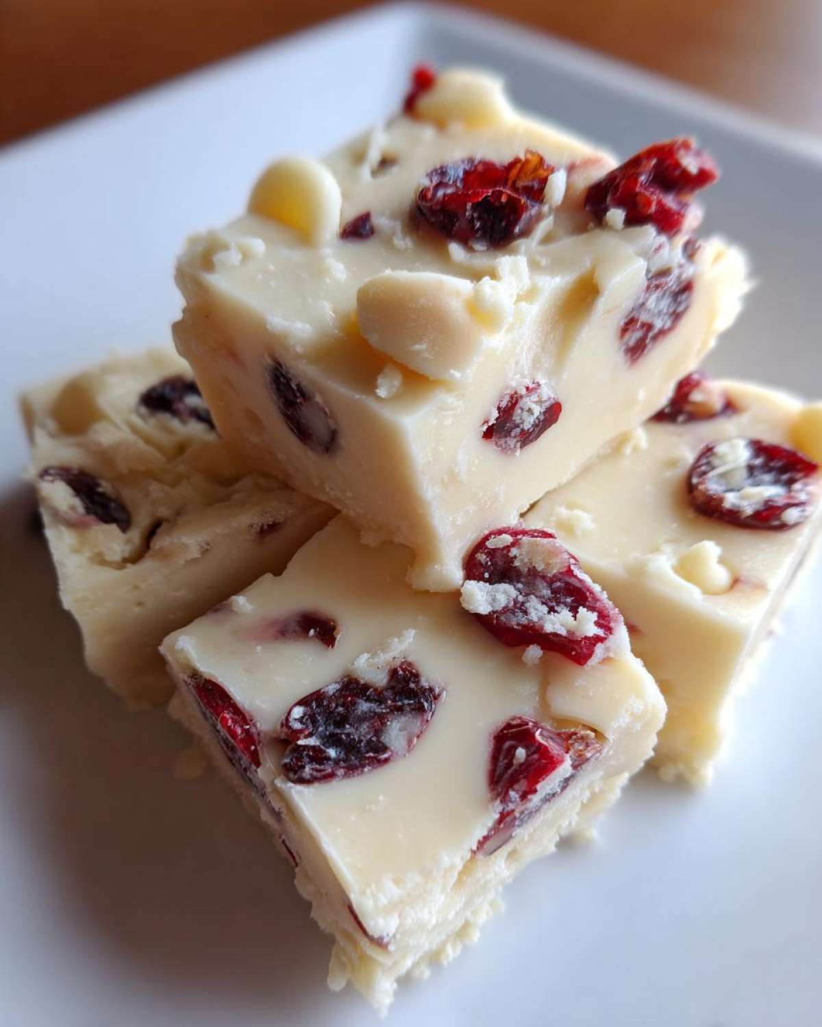 White Chocolate Cranberry Fudge - detail 2