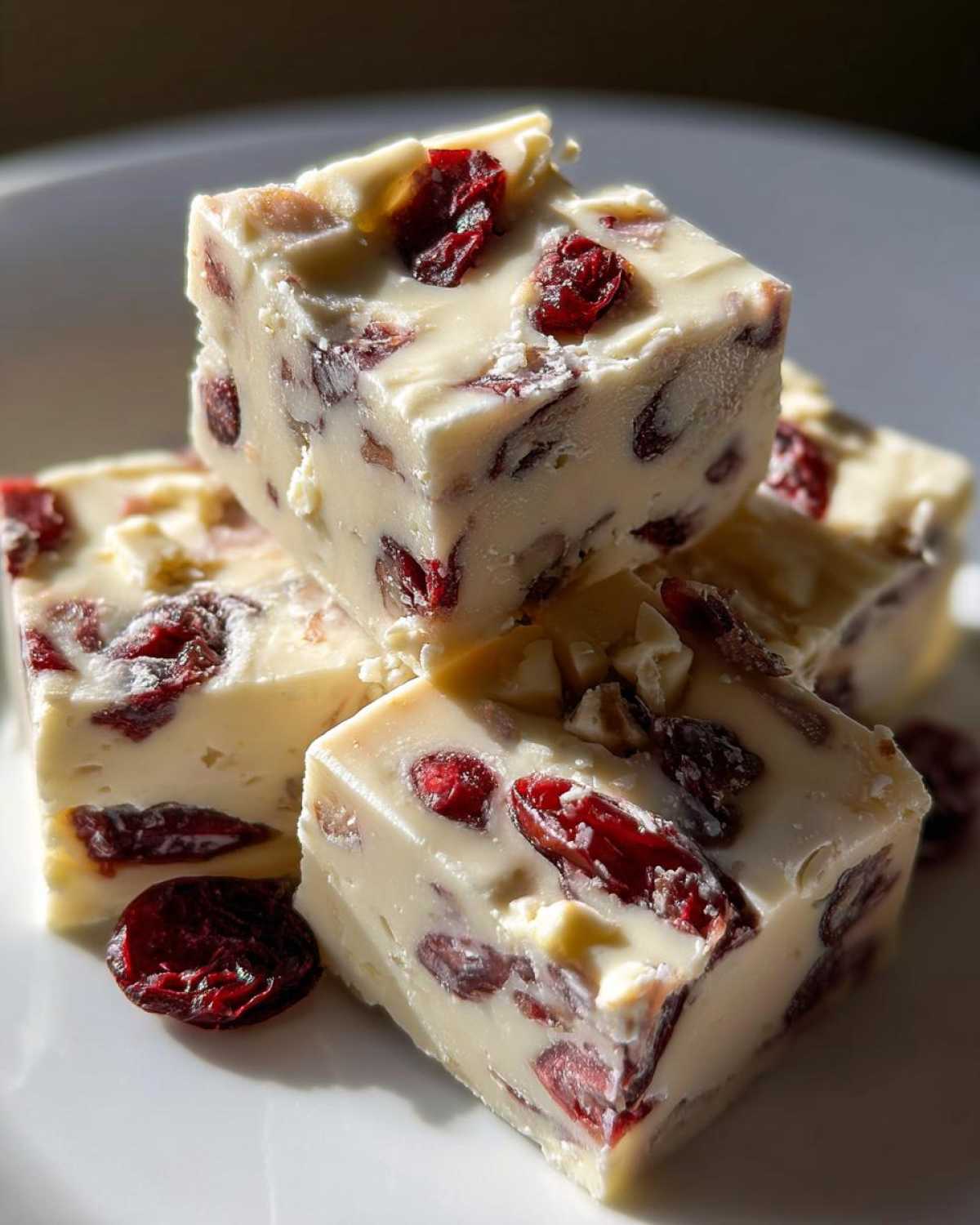 White Chocolate Cranberry Fudge - detail 3