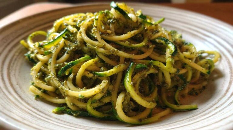 Zucchini Noodle Pasta with Pesto
