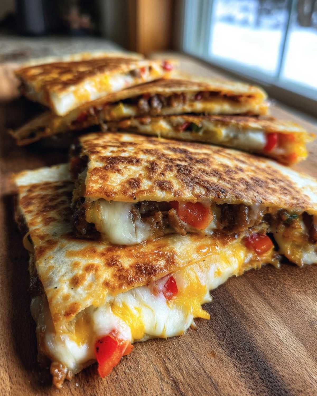 30-Minute Cheesy Fajita Quesadillas - detail 1