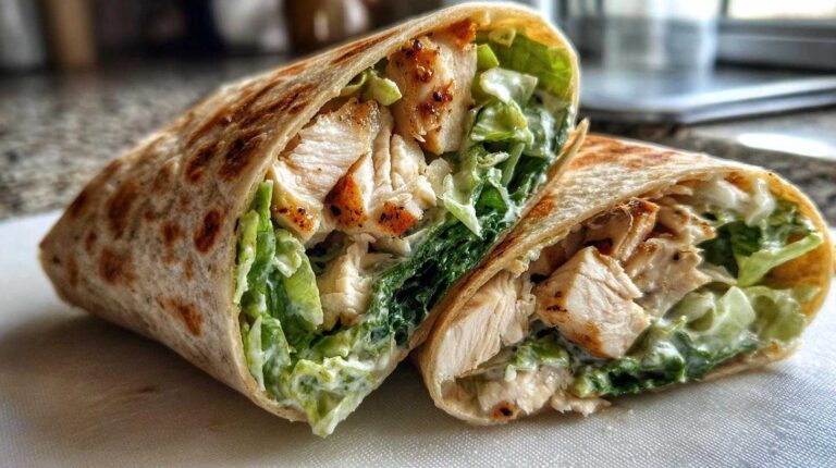 Wrap Up A Delicious Caesar Salad In 25 Minutes Chicken Caesar Salad Wraps