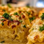 Creamy Alfredo Lasagna Roll Ups