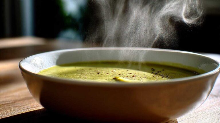 Amazing Creamy Broccoli Cheddar Soup, 7 Steps